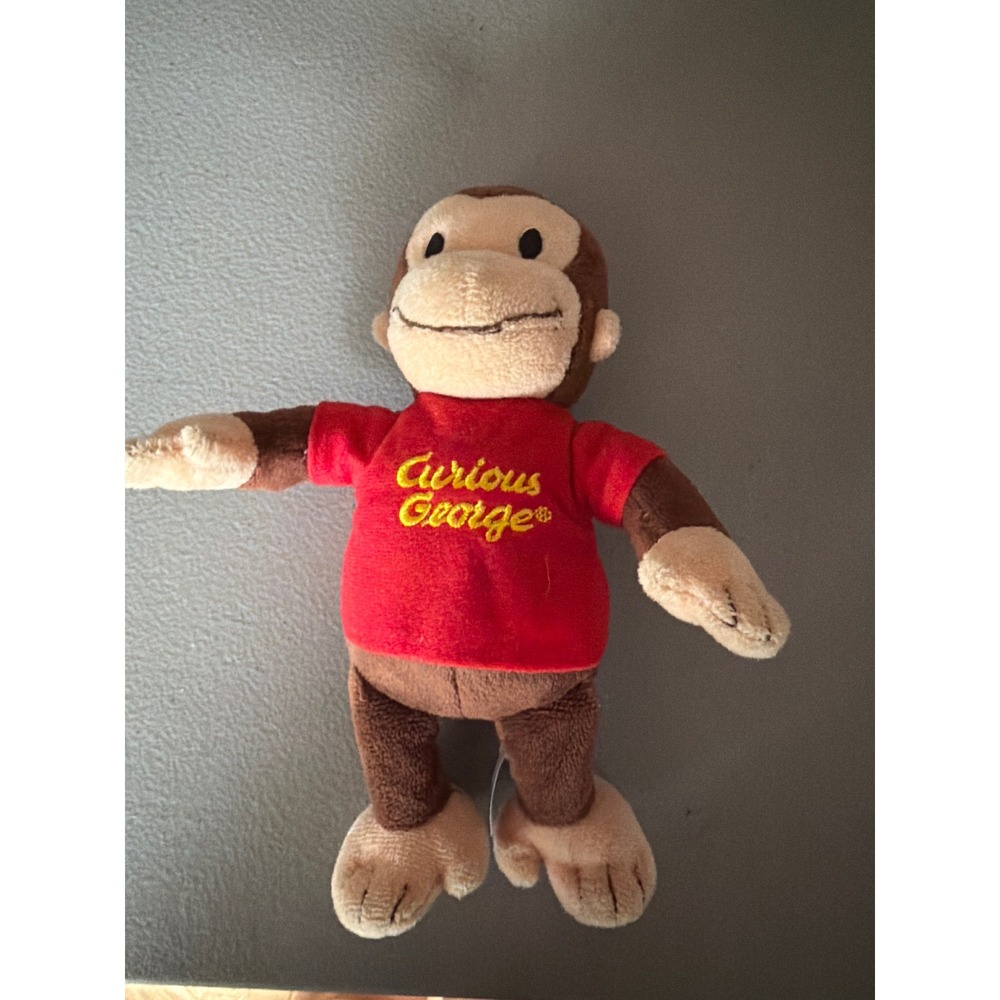 Kids Preferred Curious George Plush Stuffed Animal Monkey Red Shirt 91706 8in